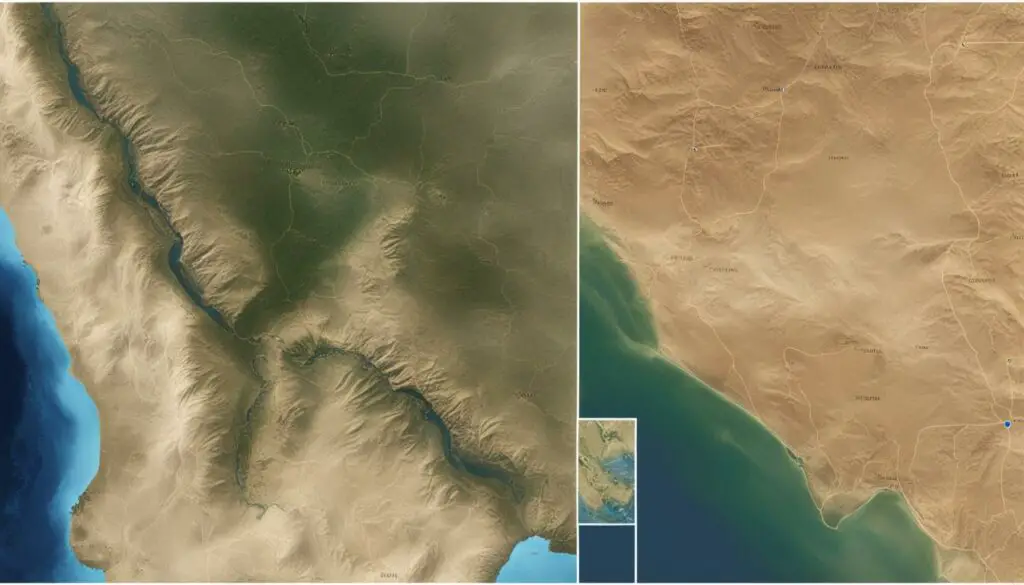 Egypt and Texas geography