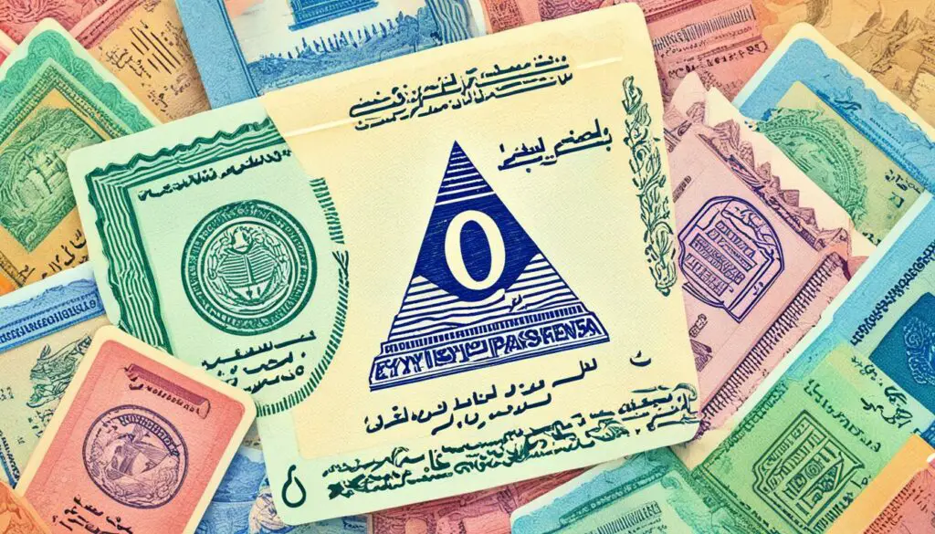 Egyptian Visa and Currency Image