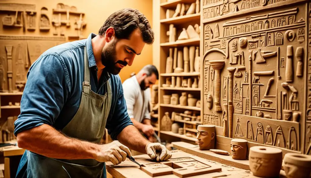 Signing the work of ancient Egyptian craftsmen