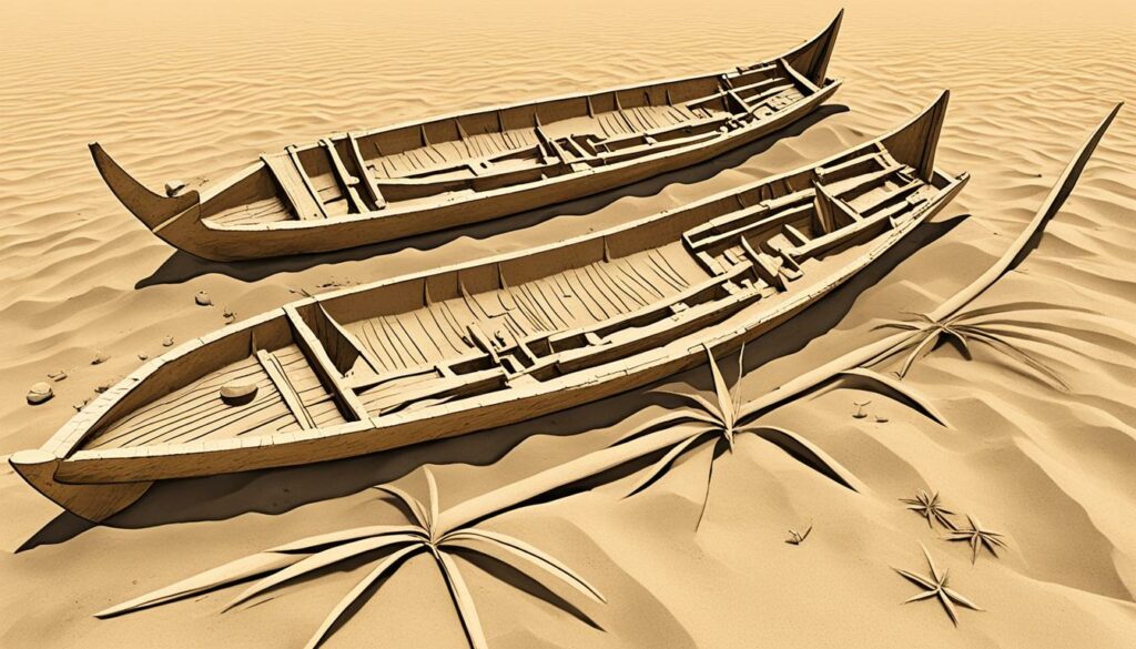 archeological evidence of Egyptian boats