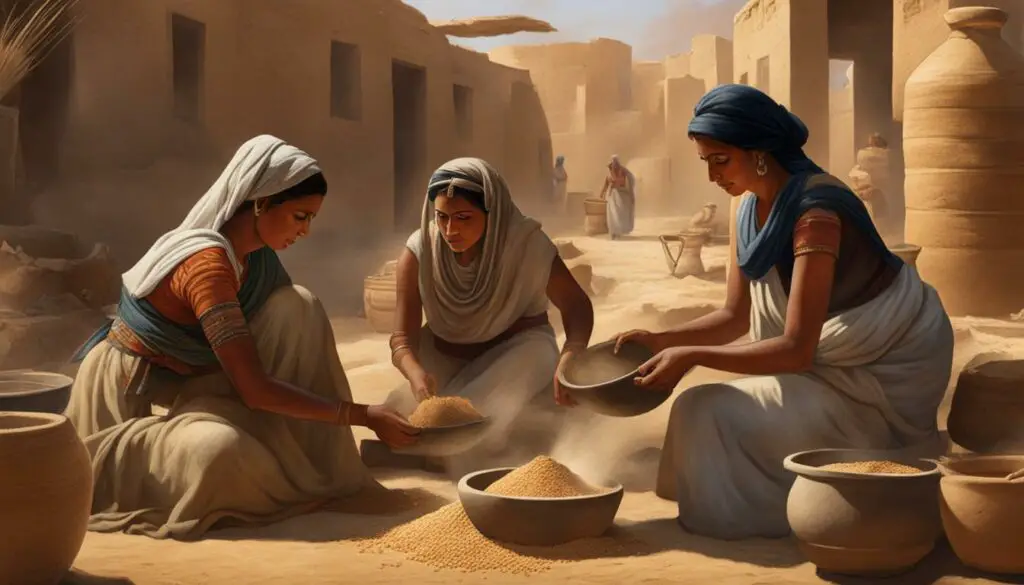 bread making in ancient Egypt