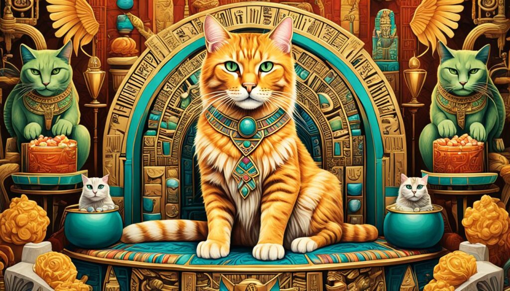 cats in ancient Egyptian art