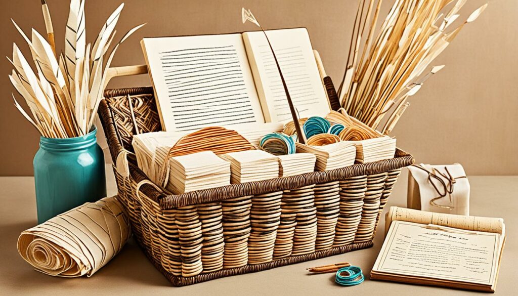 everyday items made from papyrus