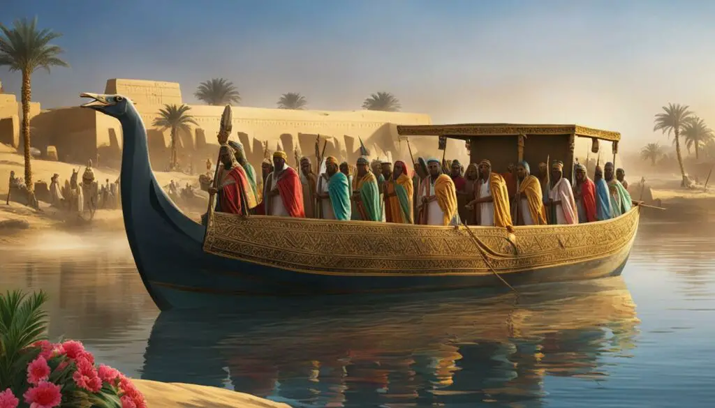 funeral boats in ancient Egypt