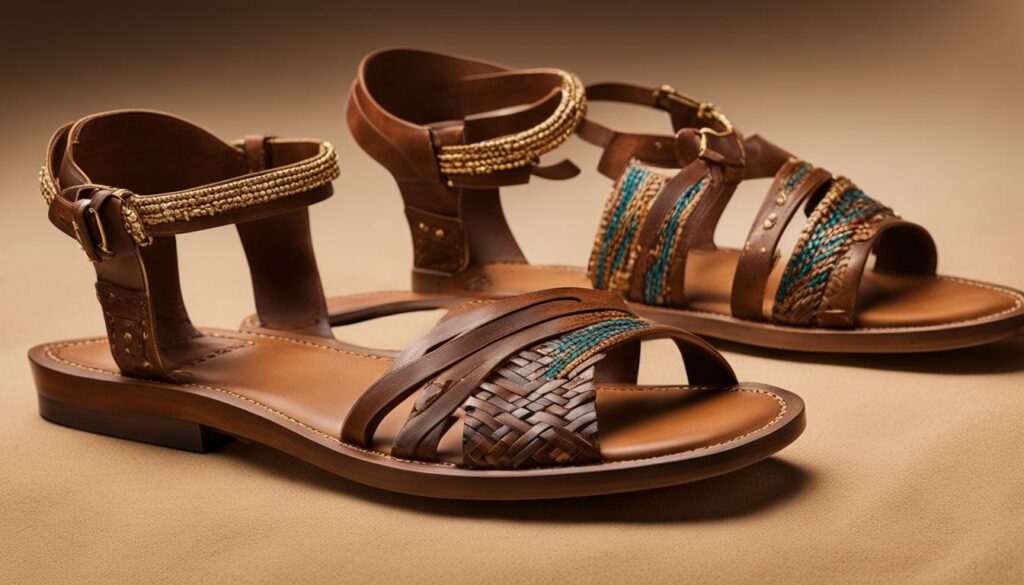 leather sandals in ancient egypt