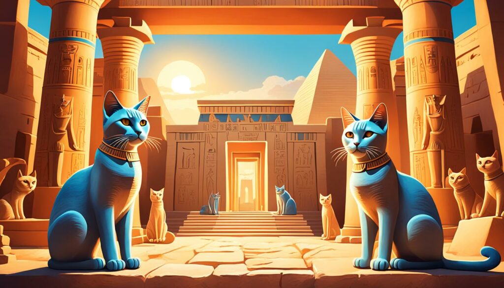 sacred cats in ancient Egypt